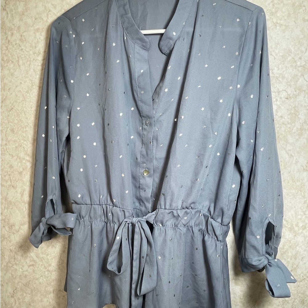 Long Sleeve Button Up Blouse
